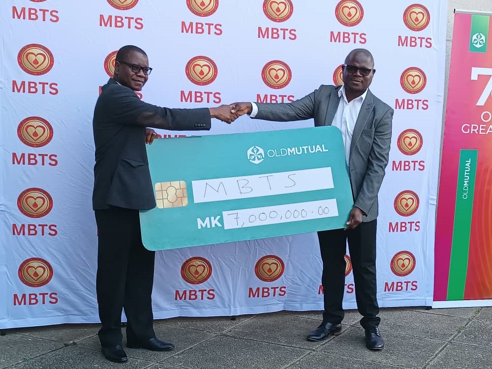 OLD MUTUAL DONATES 7 MILLION KWACHA TO MBTS